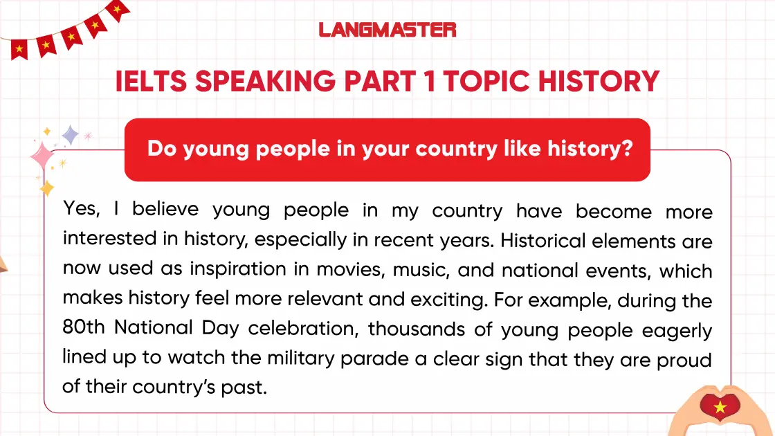Do young people in your country like history? ielts speaking part 1 history