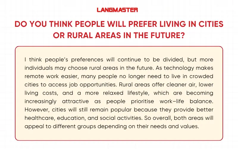 Bài mẫu IELTS Speaking Part 3 Geography