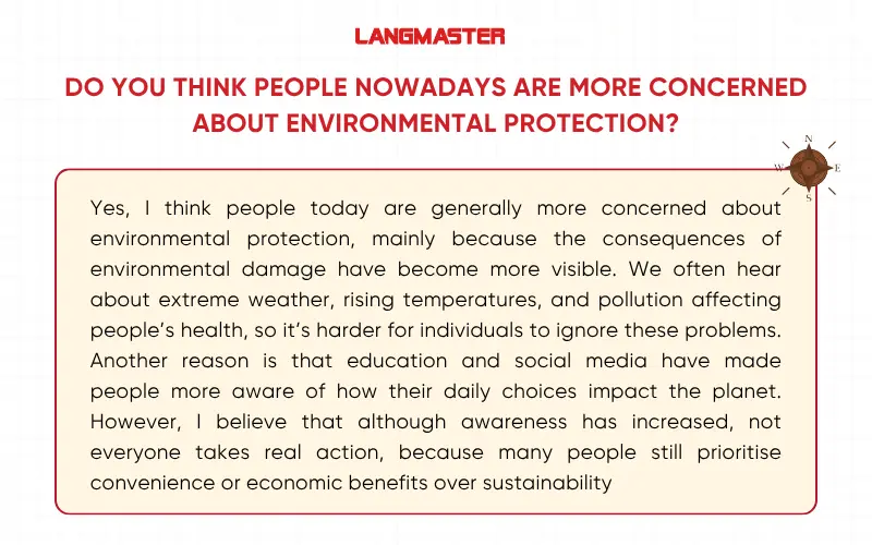 Bài mẫu IELTS Speaking Part 3 Geography