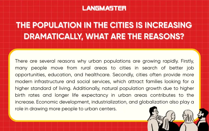 The population in the cities is increasing dramatically, what are the reasons?