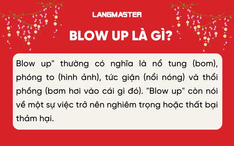 Blow up là gì?