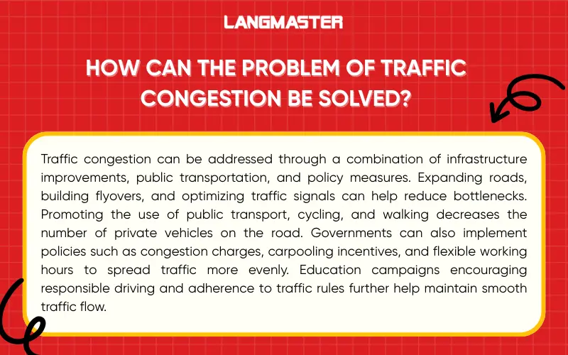 How can the problem of traffic congestion be solved?