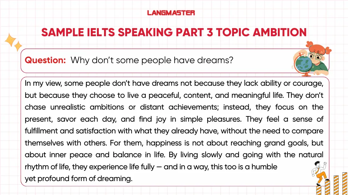 Why don’t some people have dreams? ielts speaking part 3