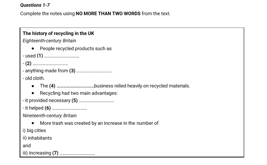 Đề thi thật IELTS Rags bones and Recycling bins
