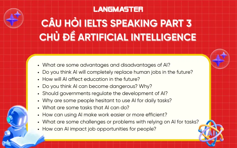 Câu hỏi IELTS Speaking Part 3 chủ đề Artificial Intelligence