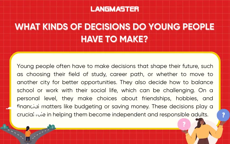 What kinds of decisions do young people have to make?