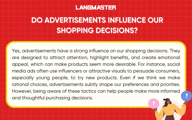 Do advertisements influence our shopping decisions?