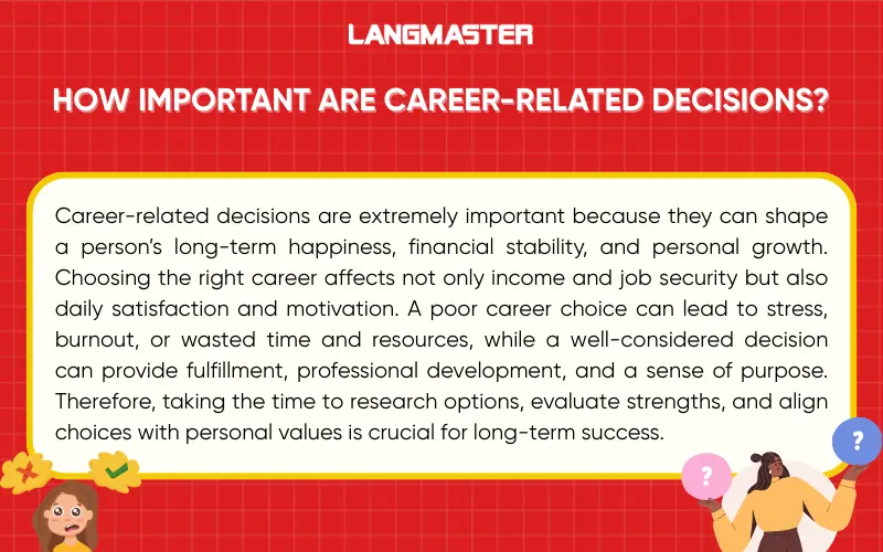 How important are career-related decisions? 