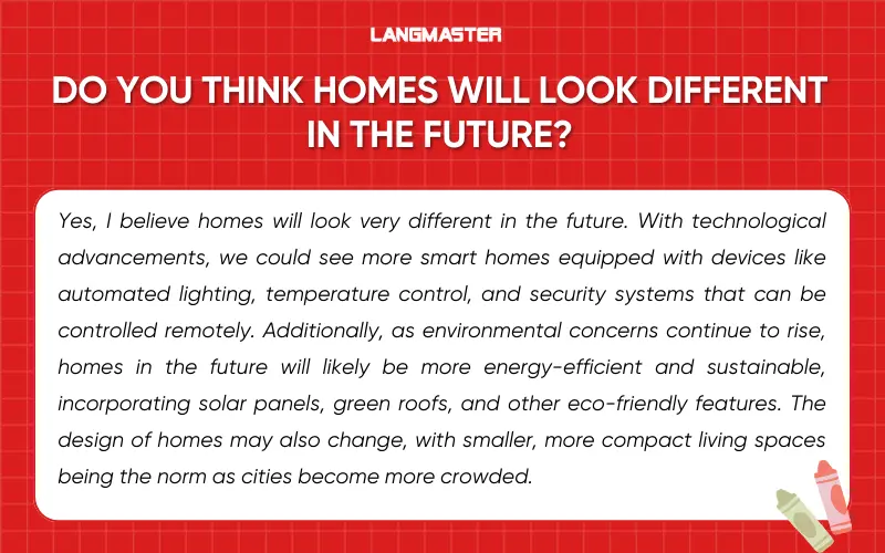 Bài mẫu IELTS Speaking Part 3 topic Accommodation