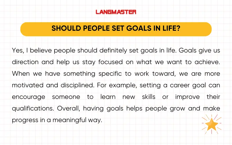 Bài mẫu topic Achievement IELTS Speaking Part 3