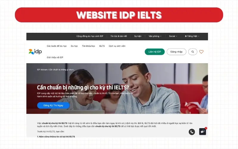 web IDP IELTS