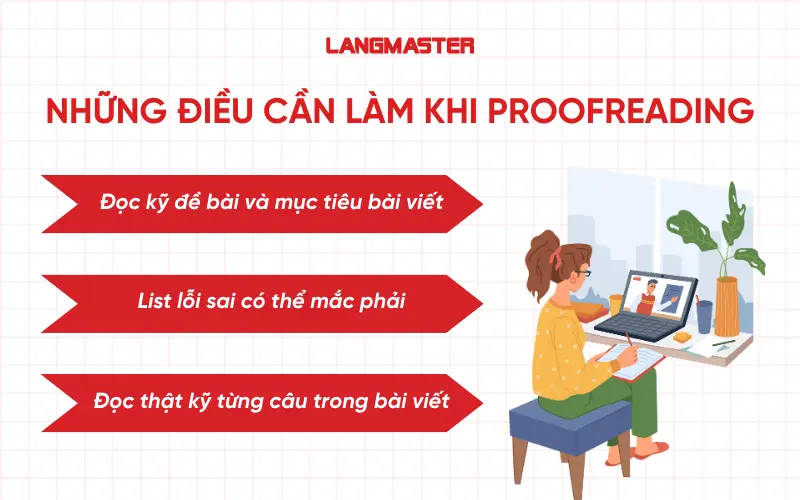 Những điều cần làm trong khi Proofreading