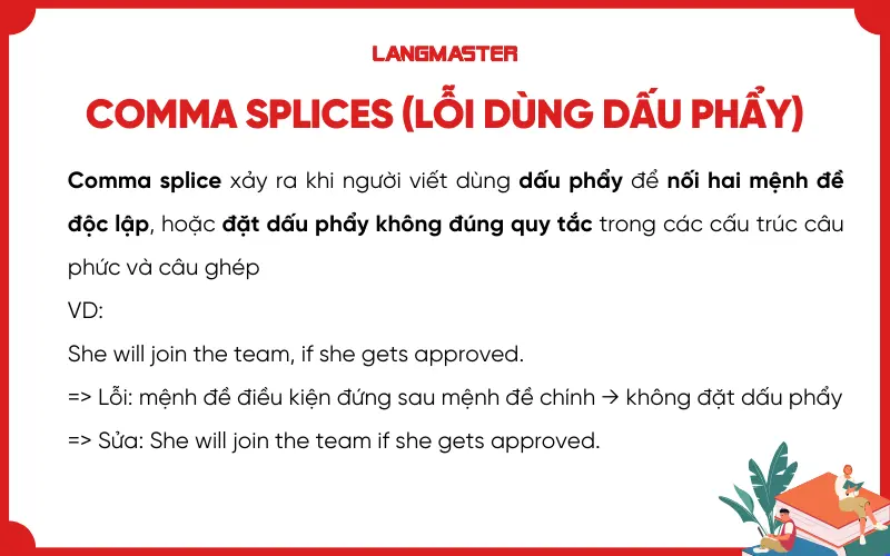 Comma Splices (lỗi dùng dấu phẩy)