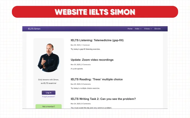 web IELTS Simon