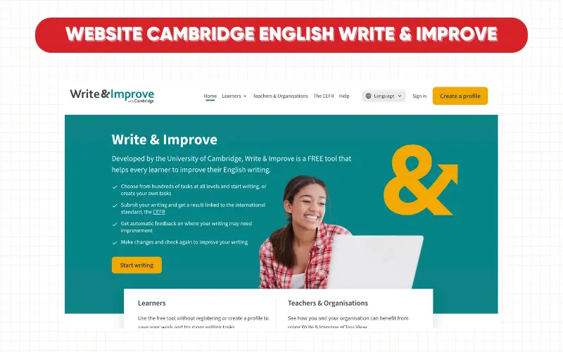 Cambridge English Write & Improve web