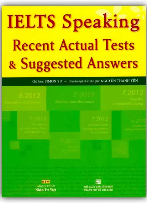 IELTS Speaking Recent Actual Test sách luyện đề speaking