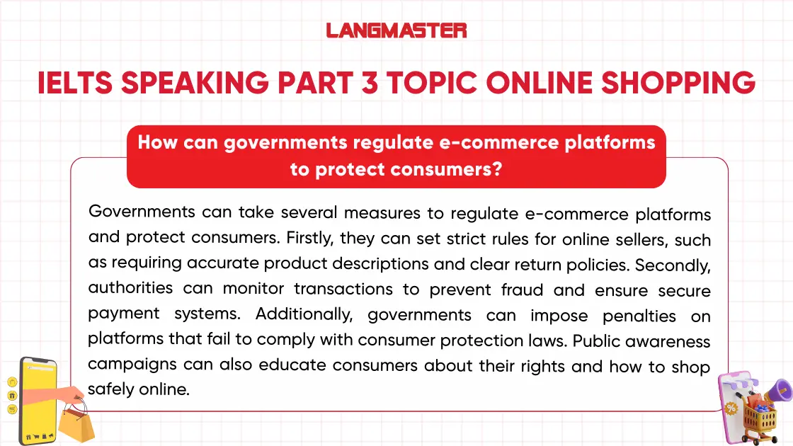 Bài mẫu IELTS Speaking Part 3 topic Online shopping thường gặp
