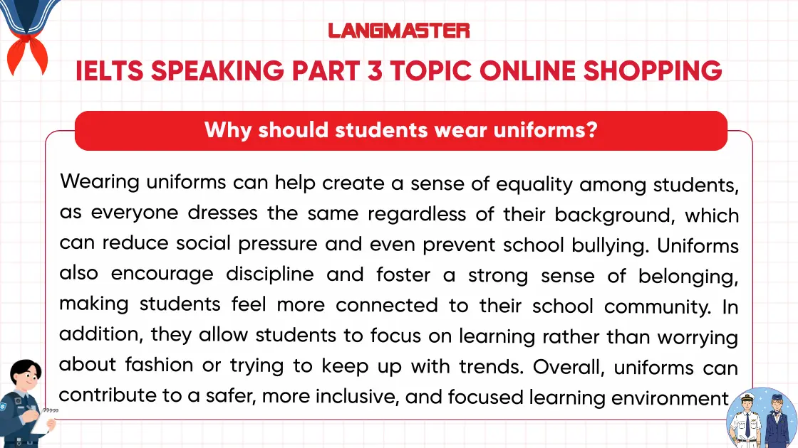 Bài mẫu IELTS Speaking Part 3 topic Online shopping thường gặp