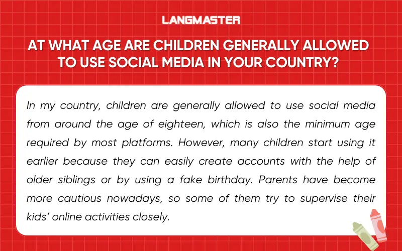 Bài mẫu topic Social Media IELTS Speaking part 3