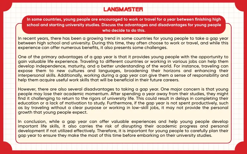 Dạng Advantages and Disadvantages band 6