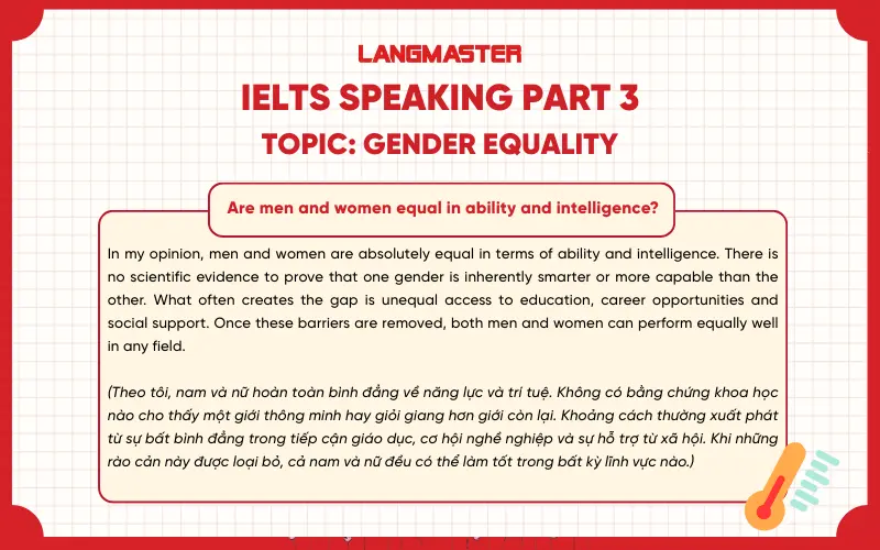 Are men and women equal in ability and intelligence?