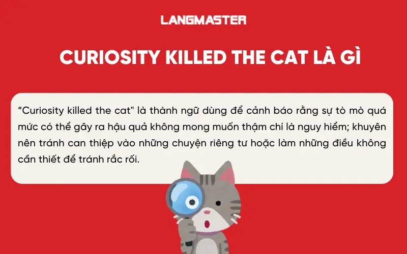 Curiosity killed the cat là gì?