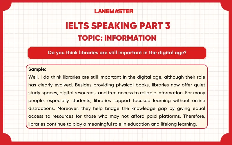 Do you think libraries are still important in the digital age?