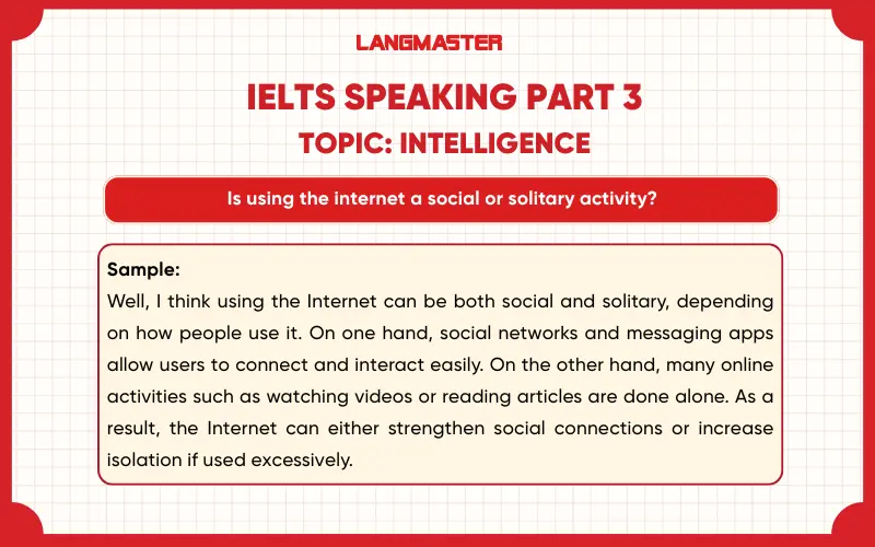 Is using the internet a social or solitary activity?