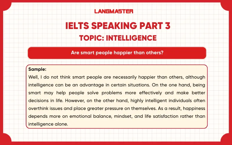 Are smart people happier than others