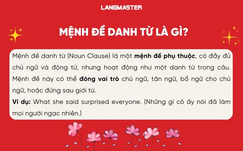 Mệnh đề danh từ là gì?