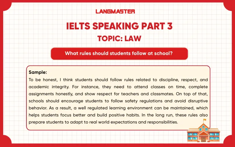 What rules should students follow at school? IELTS Speaking Part 3