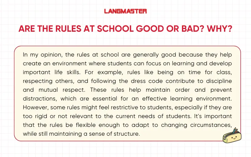 Bài mẫu IELTS Speaking Part 3 topic Rules