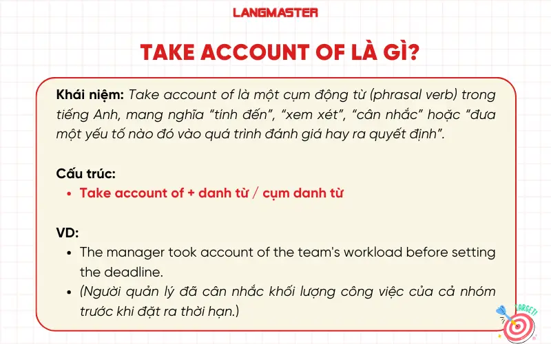 Take account of là gì?