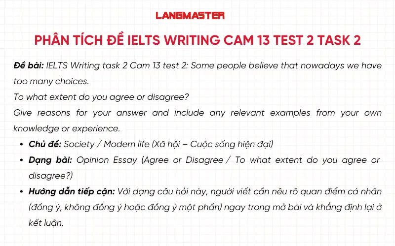 Đề bài IELTS Writing Cam 13 test 2 task 2