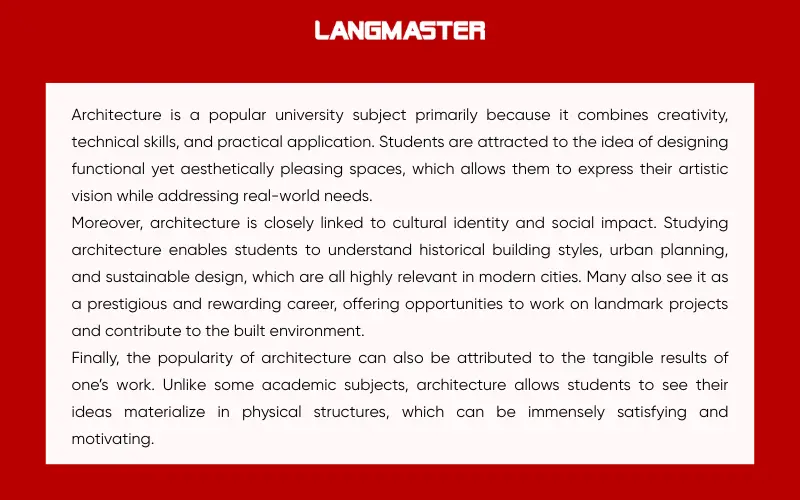 Giải đề Cambridge IELTS 17, Test 3, Speaking Part 3 Topic: Architecture
