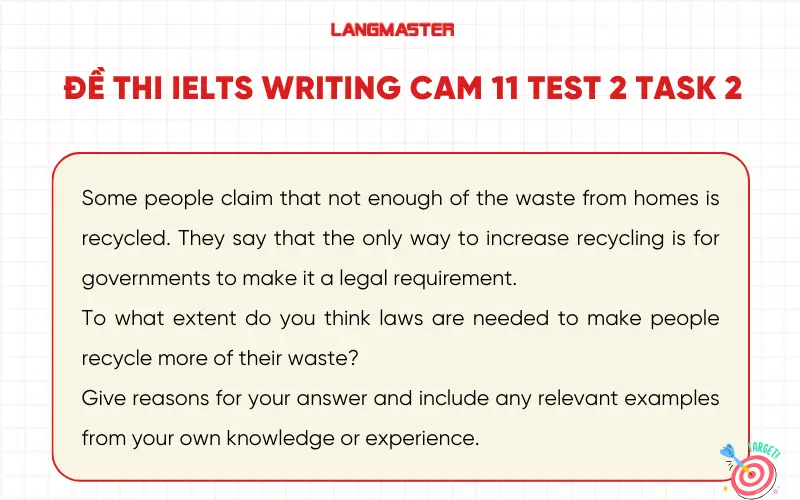 Đề bài IELTS Writing task 2 Cam 11 test 2