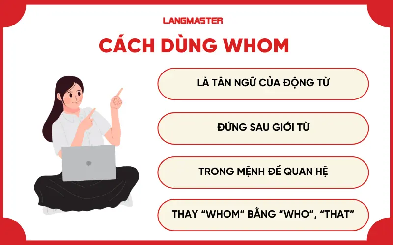 Cách dùng whom trong tiếng Anh