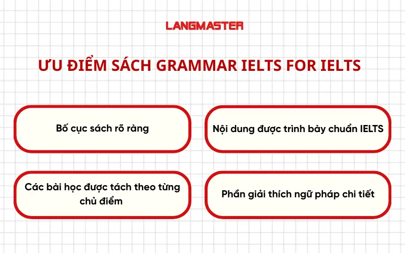 Ưu điểm sách Grammar IELTS For IELTS
