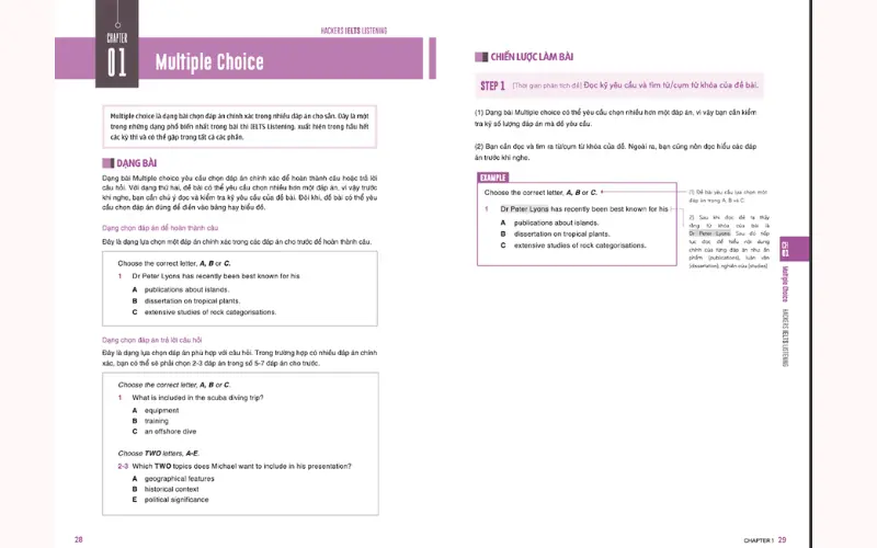 Sách Hackers IELTS Listening Basic