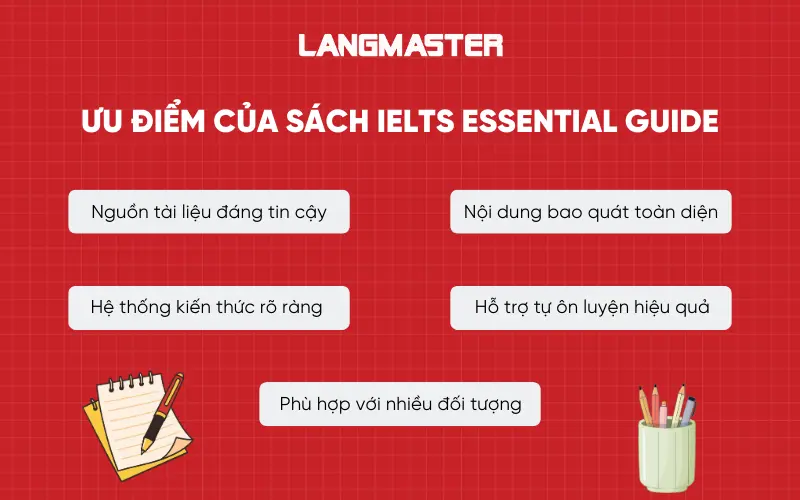 Ưu điểm của sách IELTS Essential Guide