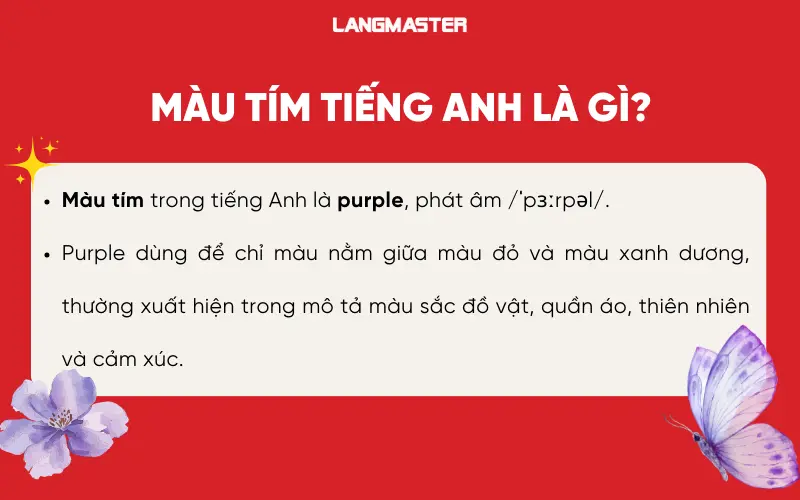 Màu tím tiếng Anh là gì?