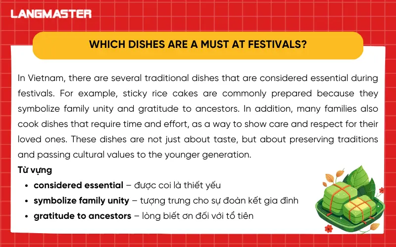 Bài mẫu Describe a person who enjoys cooking for others IELTS Speaking part 3