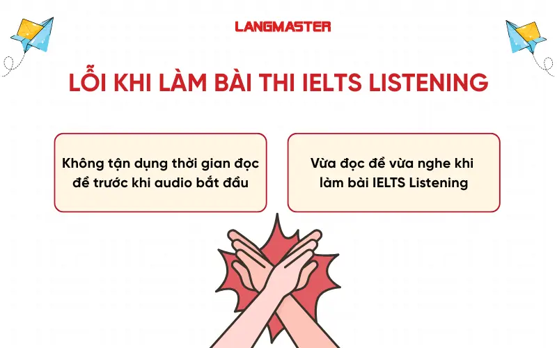 Lỗi khi làm bài thi IELTS Listening