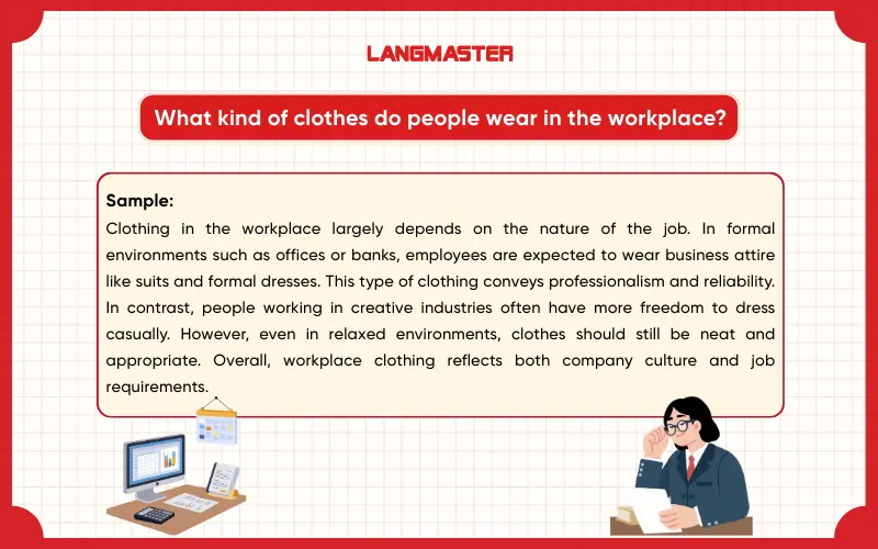 IELTS Speaking Part 3 What kind of clothes do people wear in the workplace?
