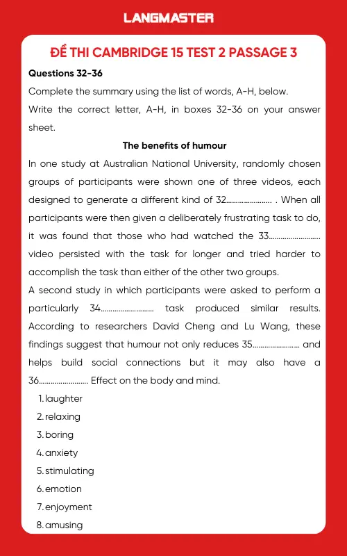 Đề thi Cambridge 15 Test 2 Passage 3