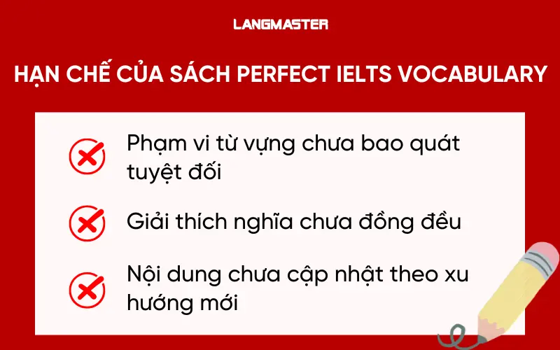 Hạn chế của sách Perfect IELTS Vocabulary