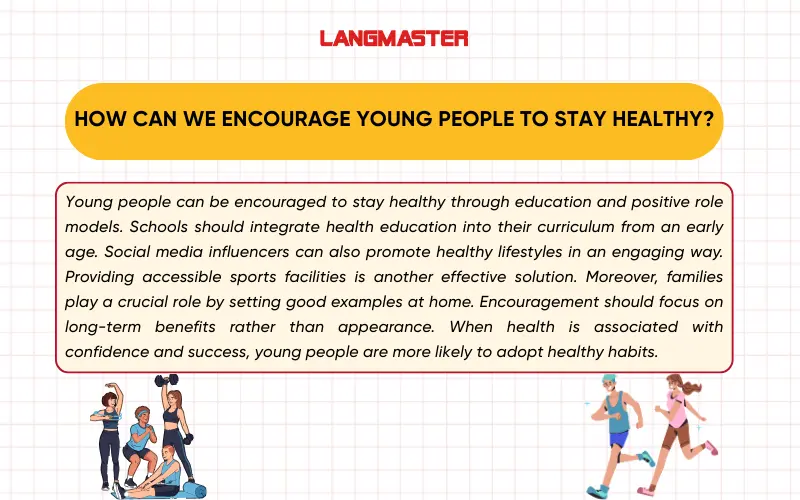 How can we encourage young people to stay healthy?
