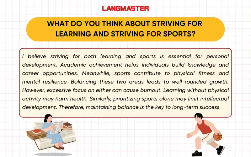 What do you think about striving for learning and striving for sports? IELTS Speaking Part 3