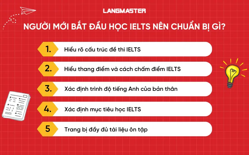 Người mới bắt đầu học IELTS nên chuẩn bị gì?