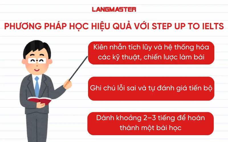 Phương pháp học hiệu quả với Step Up to IELTS